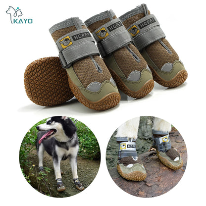 Botas Reflectantes Antideslizantes para Perro – 4 Piezas