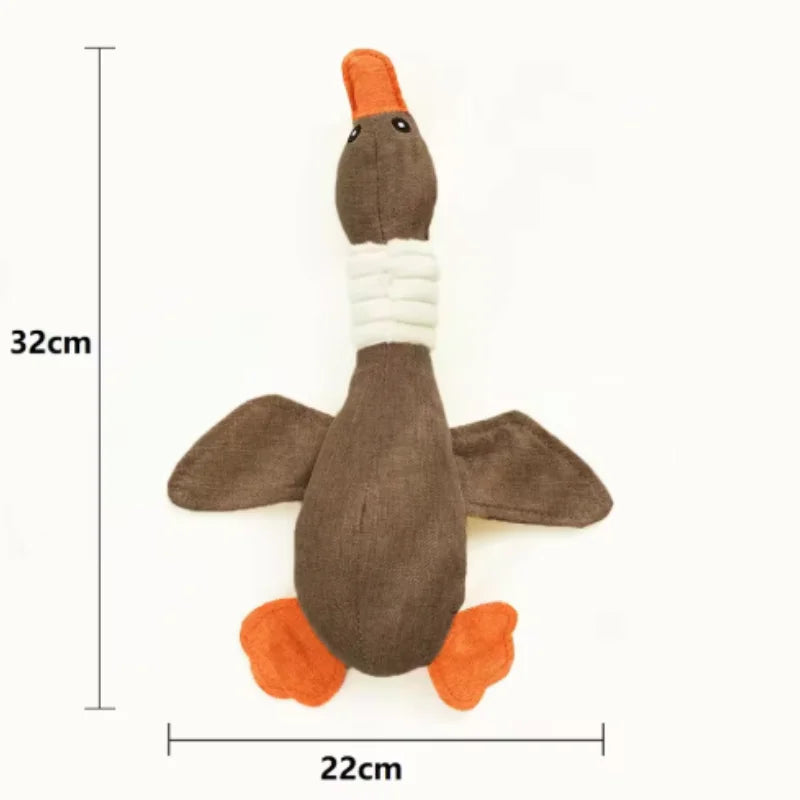 Juguete de Peluche Chirriante para Perro – Diseño de Hueso con Animalito