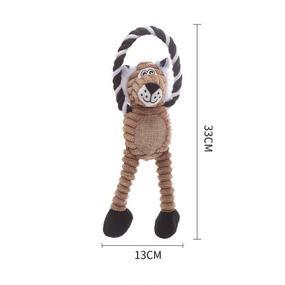 Juguete de Peluche para Perros con Chirrido, Juguete para Masticar y Buscar