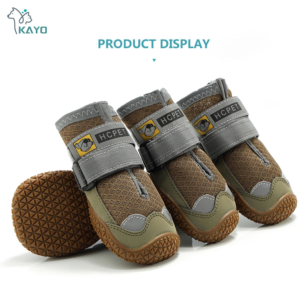 Botas Reflectantes Antideslizantes para Perro – 4 Piezas