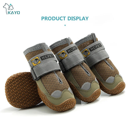 Botas Reflectantes Antideslizantes para Perro – 4 Piezas
