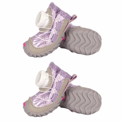 Botas para Perro con Ajuste de Perilla y Forro Suave – 4 Piezas