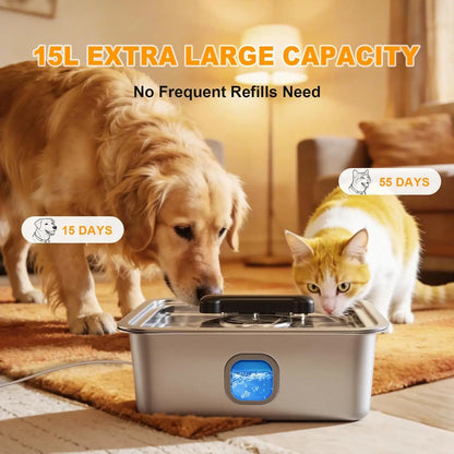 Fuente de Agua para Perros Grandes 4 galones (aprox. 15 L)