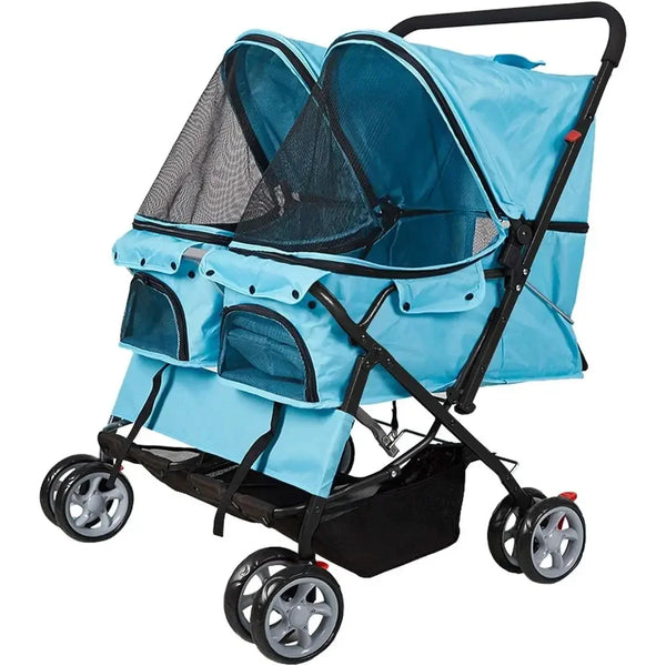 Carrito Doble para Mascotas
