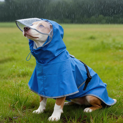 Chubasquero Reflectante con Capucha para Perros Medianos y Grandes