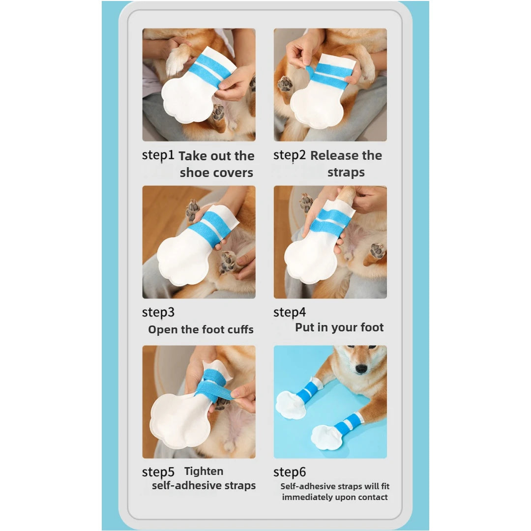 Cubiertas Desechables para Patas de Perro – 20 Piezas