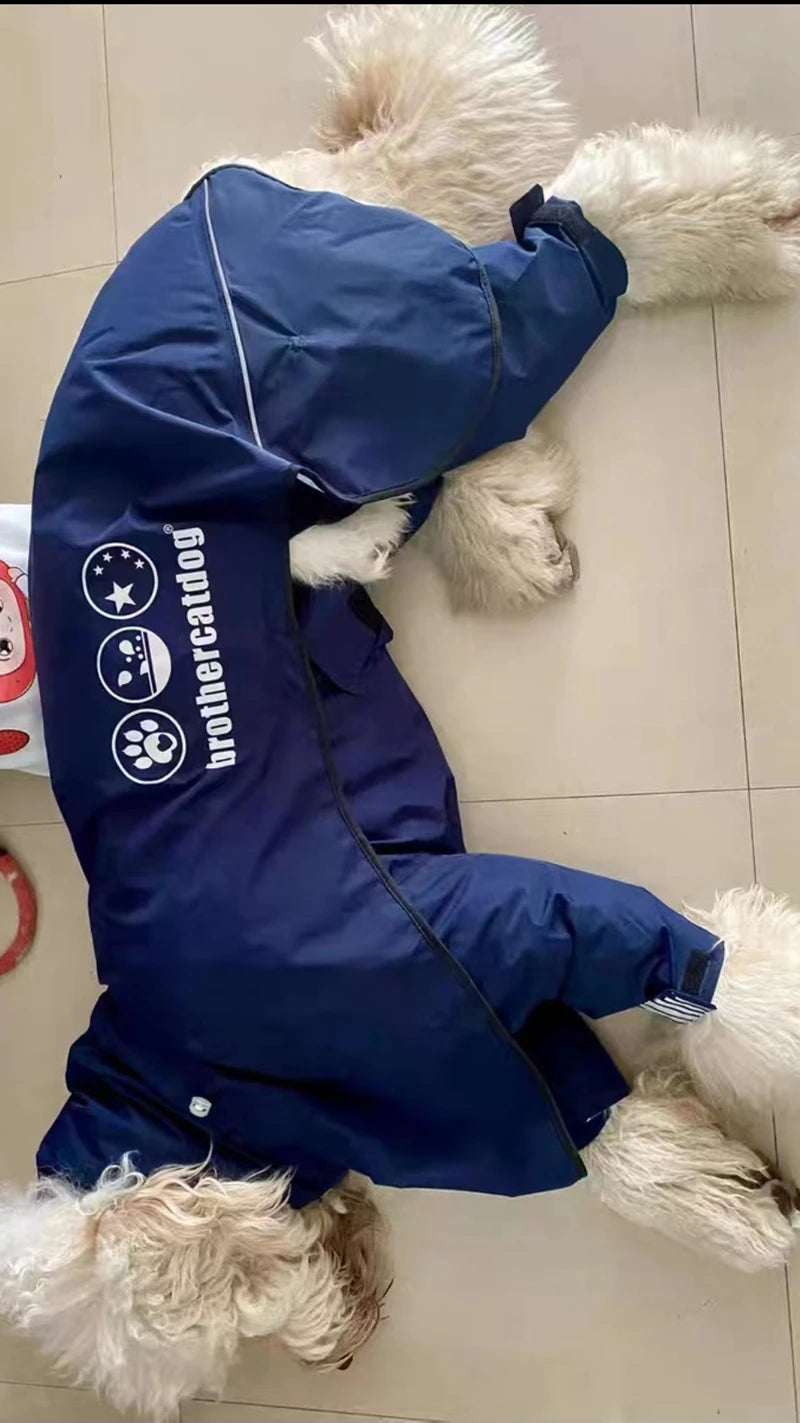 Chubasquero de Cuerpo Completo para Perros Medianos y Grandes