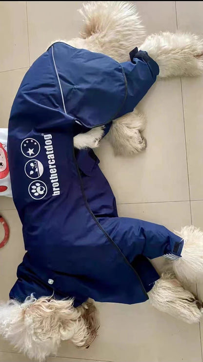 Chubasquero de Cuerpo Completo para Perros Medianos y Grandes
