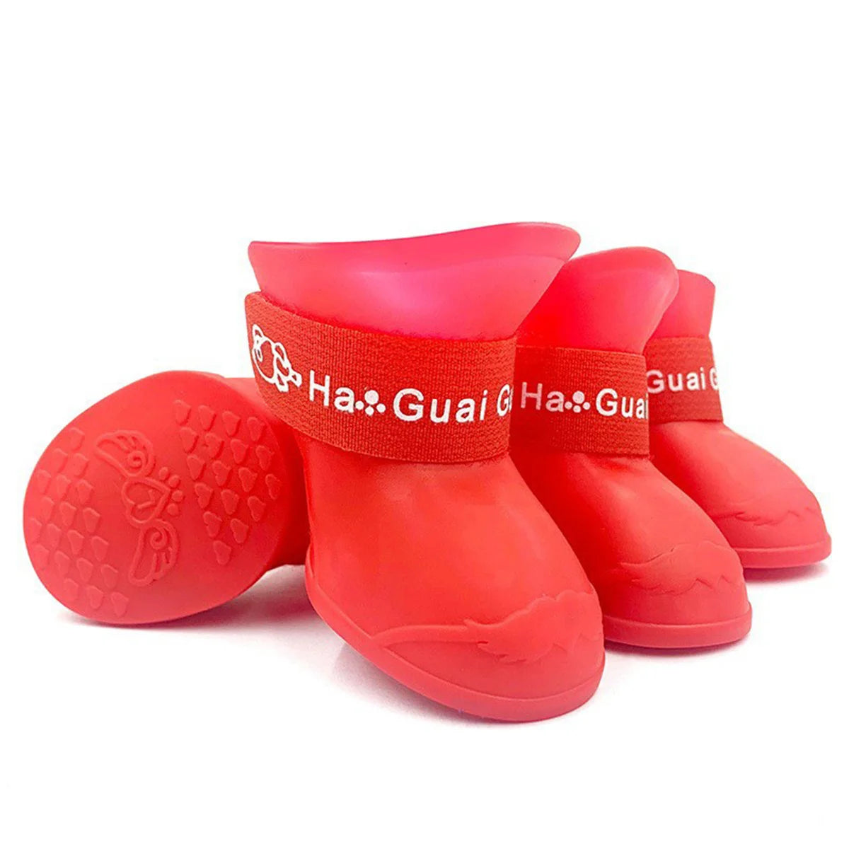 Botas de Goma Antideslizantes para Perros – 4 Piezas