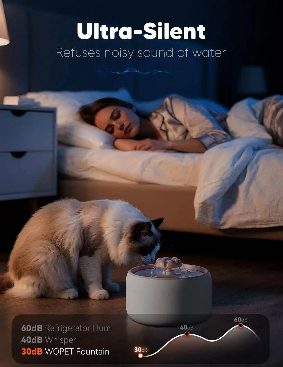 Fuente de Agua Automática para Mascotas