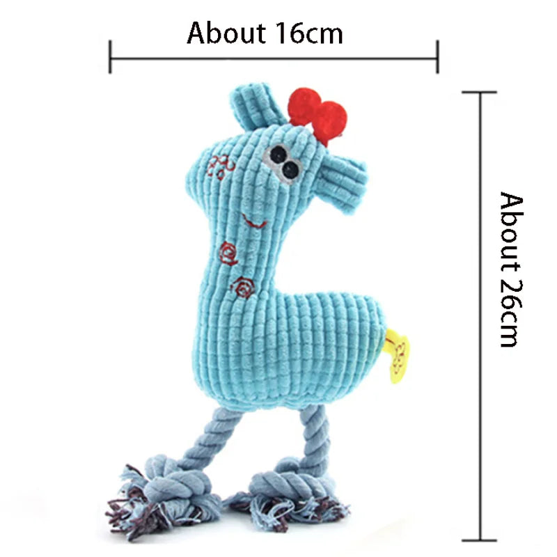 Juguete de Peluche para Perros con Chirrido, Juguete para Masticar y Buscar