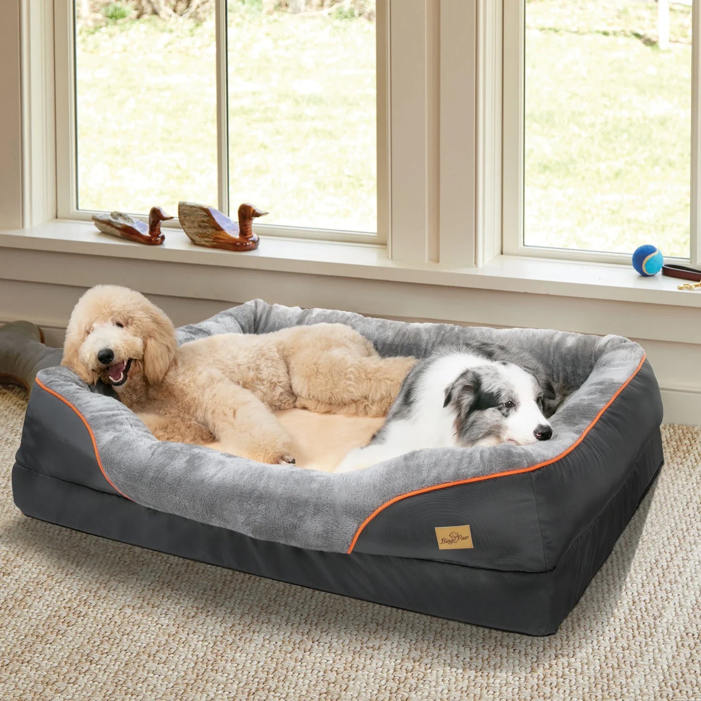 Cama para perros grandes, suave y cómoda, hipoalergénica y cálida
