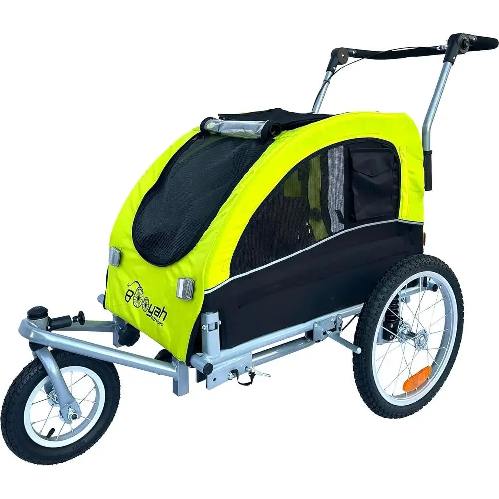Carrito y remolque para bicicleta con suspensión, para perros máximo 40 libras