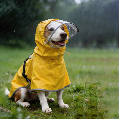 Chubasquero Reflectante con Capucha para Perros Medianos y Grandes