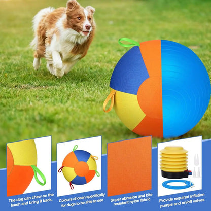Pelota Interactiva para Perros – Juguete de Ejercicio al Aire Libre con Asas