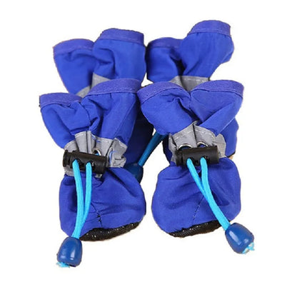 Botas Impermeables para Perros, Juego de 4 Zapatos Antideslizantes para Lluvia