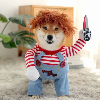 Disfraz de Policia/ Marinero/Vaquero/Pirata para Perros - Ropa de Cosplay para Mascotas