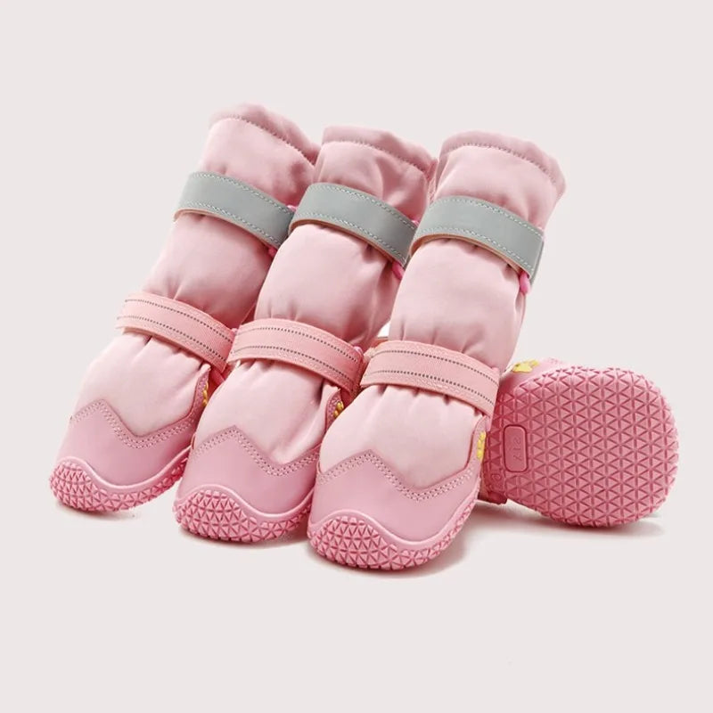 Botas Altas de Invierno para Perro con Interior Suave – 4 Piezas