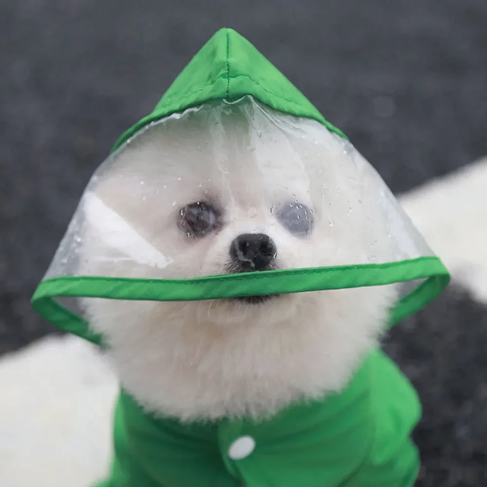 Chubasquero traje para Perro con Capucha y Botas para Lluvia y Frío