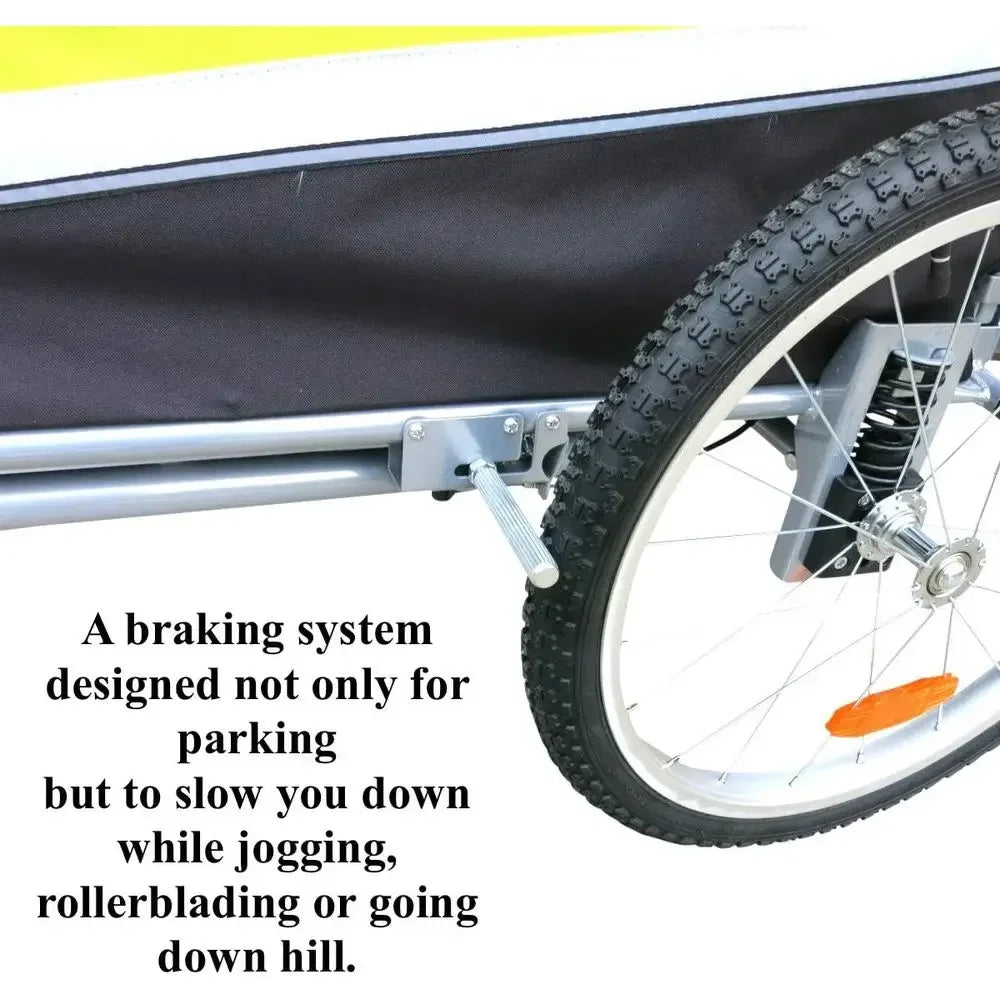 Carrito y remolque para bicicleta con suspensión, para perros máximo 40 libras