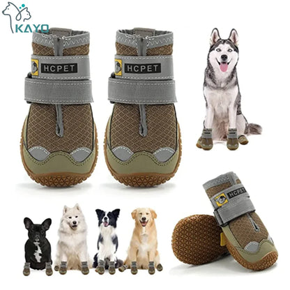 Botas Reflectantes Antideslizantes para Perro – 4 Piezas
