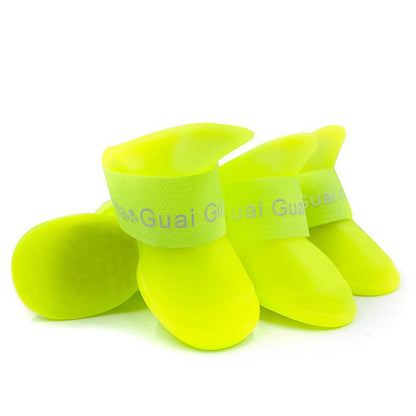 Botas de Goma Antideslizantes para Perros – 4 Piezas