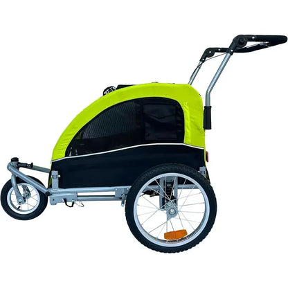 Carrito y remolque para bicicleta con suspensión, para perros máximo 40 libras