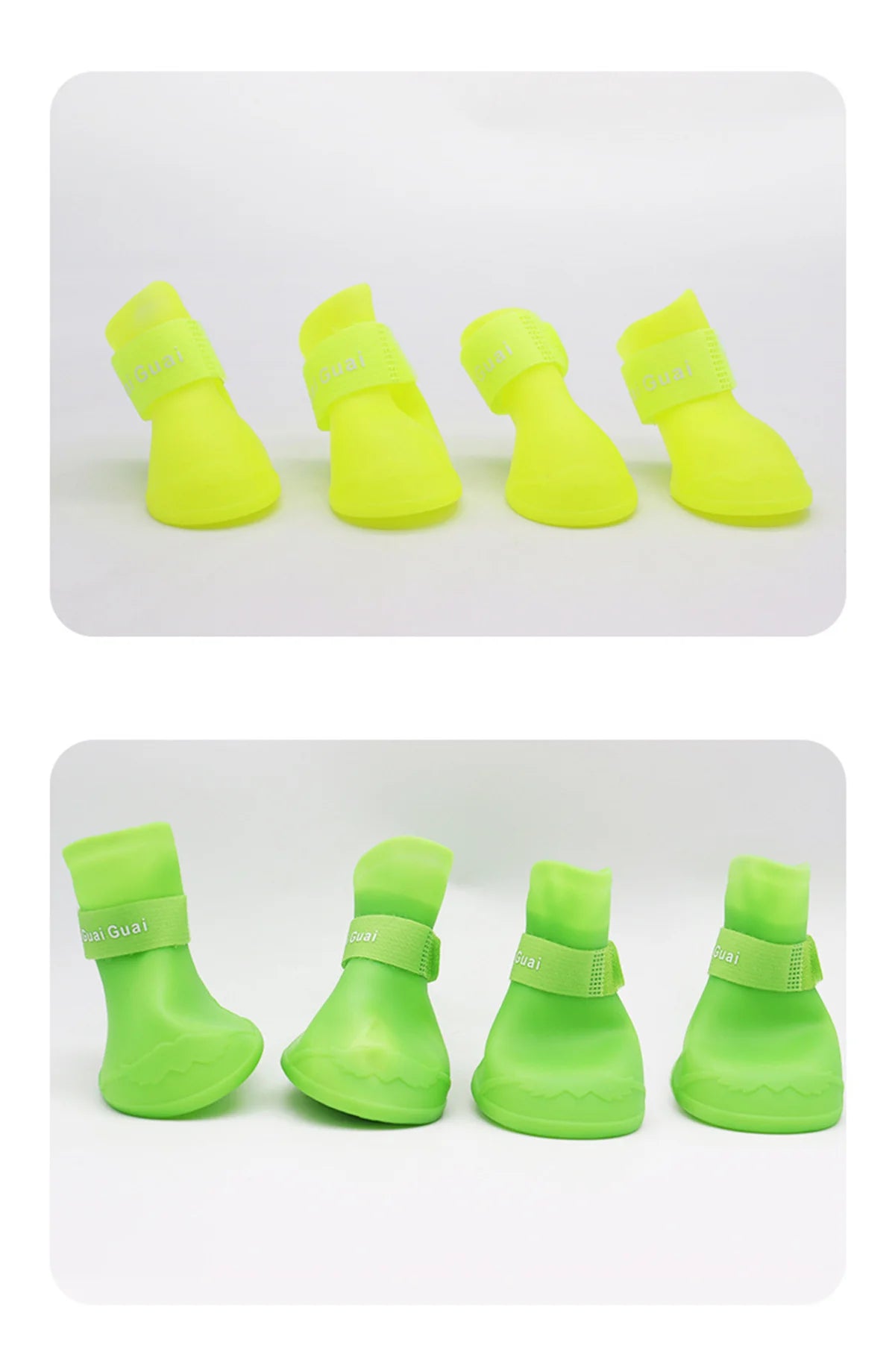 Botas de Goma Antideslizantes para Perros – 4 Piezas