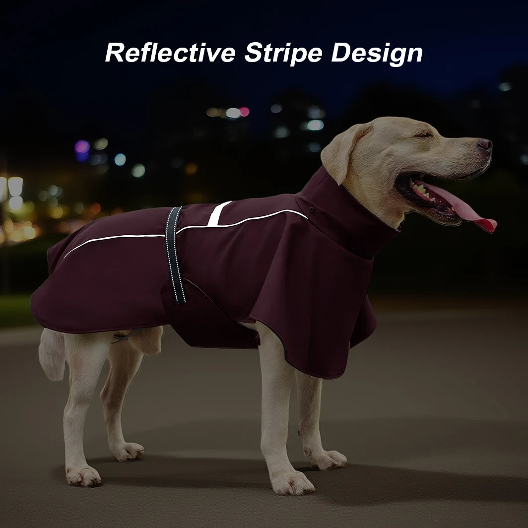 Chubasquero de Doble Capa con Capucha Desmontable para Perro