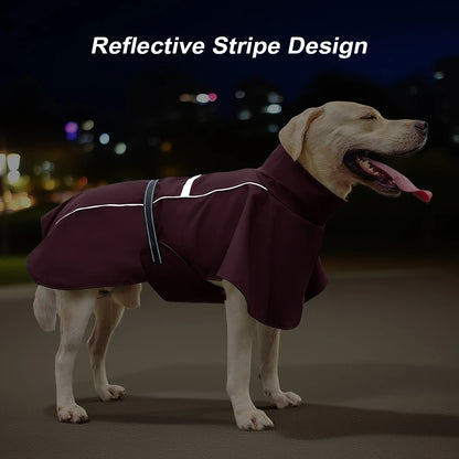 Chubasquero de Doble Capa con Capucha Desmontable para Perro