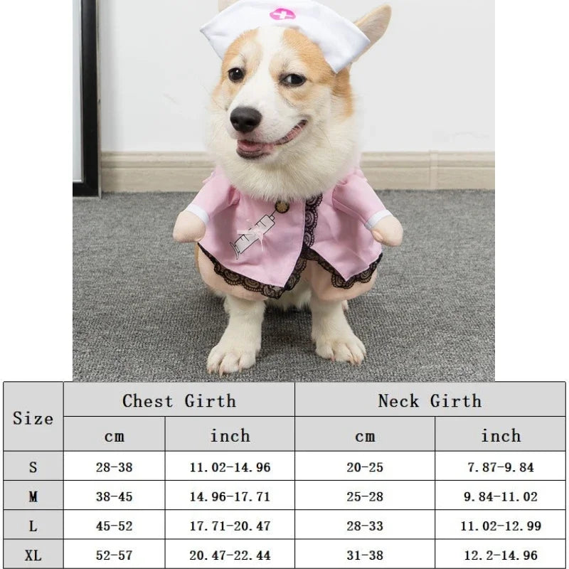 Disfraz de Policia/ Marinero/Vaquero/Pirata para Perros - Ropa de Cosplay para Mascotas