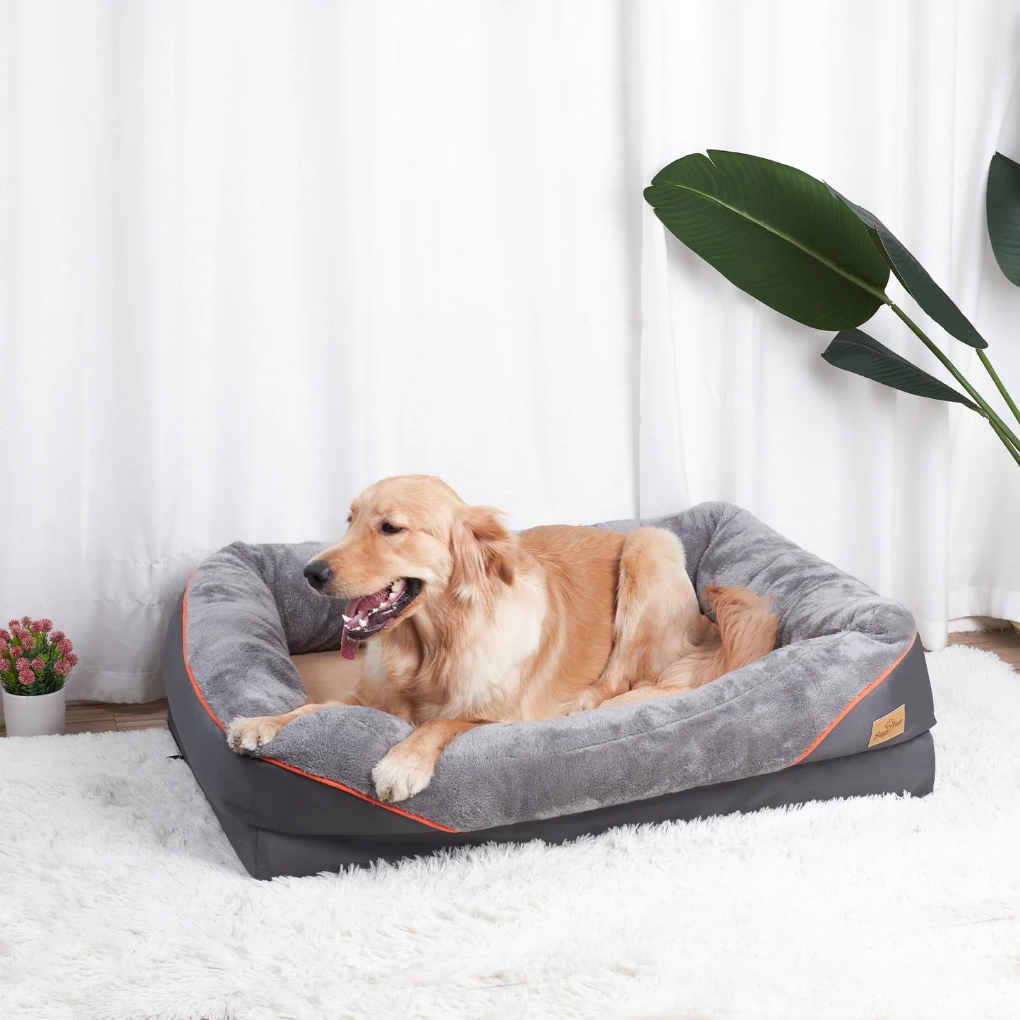 Cama para perros grandes, suave y cómoda, hipoalergénica y cálida