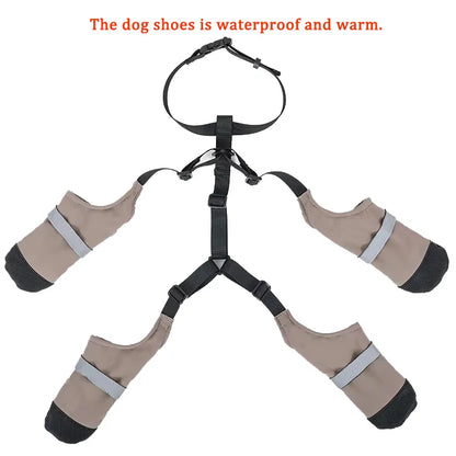 Botas Antideslizantes para Perro con Correas de Sujeción