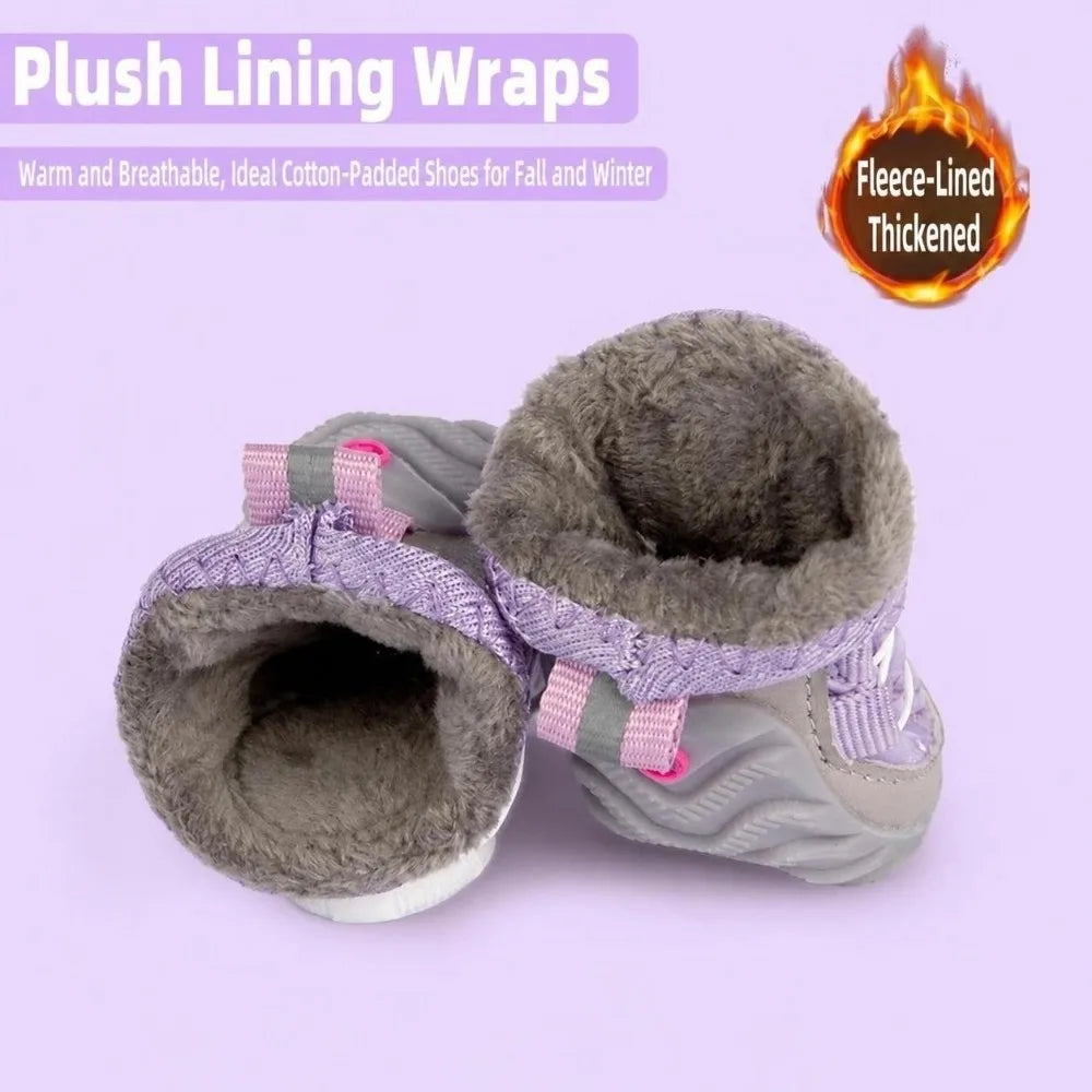 Botas para Perro con Ajuste de Perilla y Forro Suave – 4 Piezas