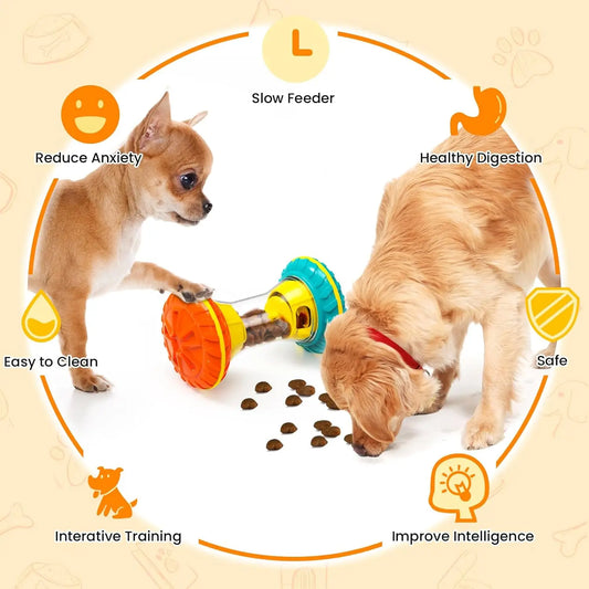 Juguete Interactivo de Rompecabezas para Perros – Dispensador de Premios y Alimentación Lenta