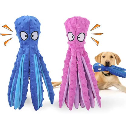 Juguete de Peluche Chirriante para Perro – Diseño de Hueso con Animalito