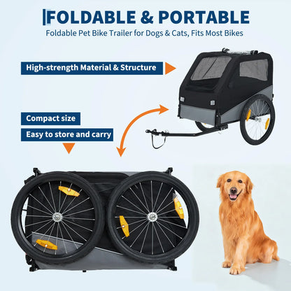 Remolque Plegable para Perros (No incluye la bicicleta)