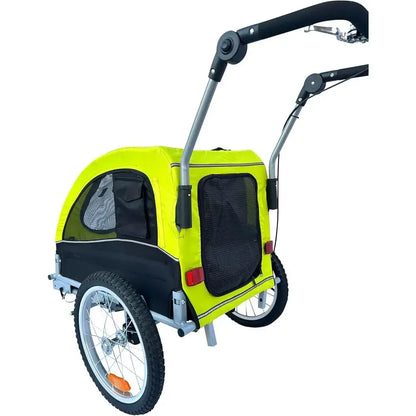 Carrito y remolque para bicicleta con suspensión, para perros máximo 40 libras