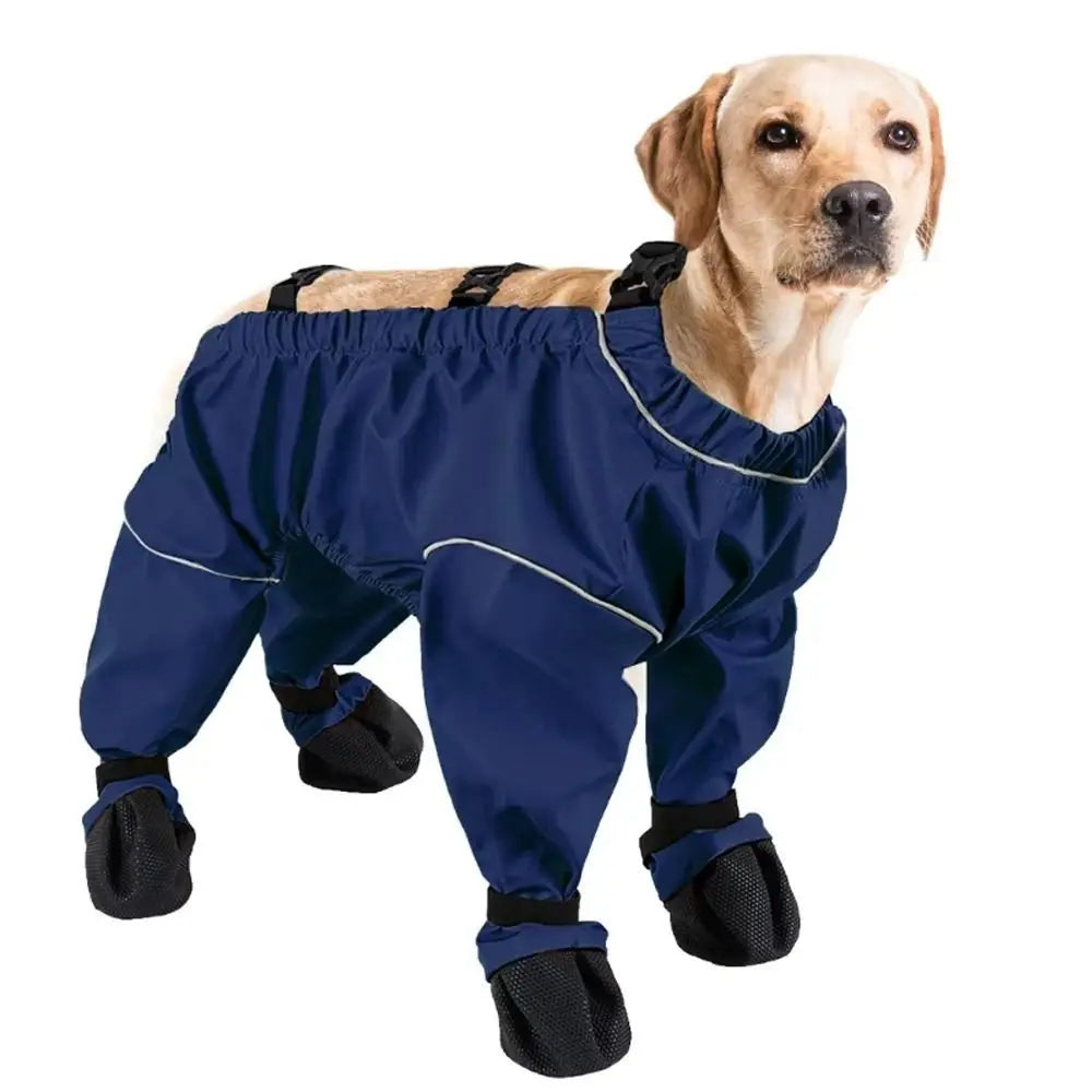 Chubasquero Mono Protector para Perro con Botines Integrados