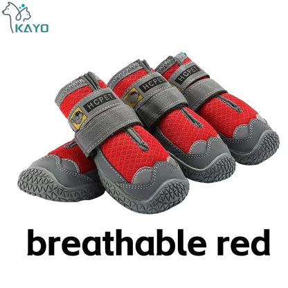 Botas Reflectantes Antideslizantes para Perro – 4 Piezas