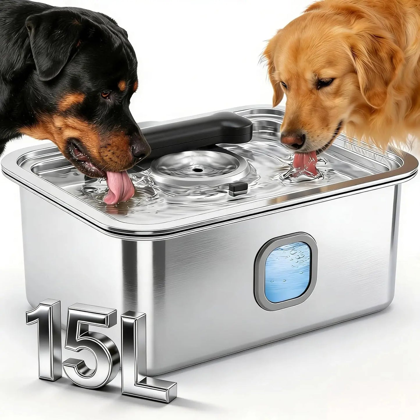 Fuente de Agua para Perros Grandes 4 galones (aprox. 15 L)