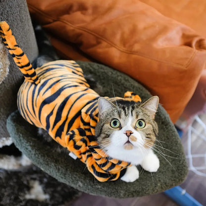 Disfraz Polar con Capucha para Perros y Gatos - Diseño Animal (Dinosaurio, Tigre, Cerdito)