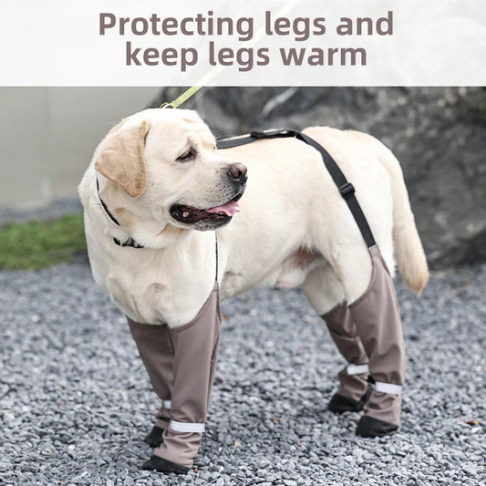 Botas Antideslizantes para Perro con Correas de Sujeción