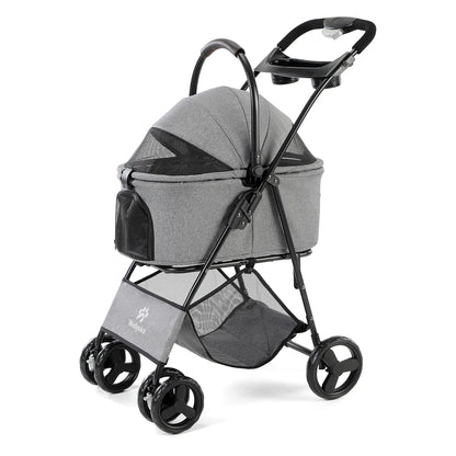 Carriola Premium 3 en 1 para Perros y Gatos