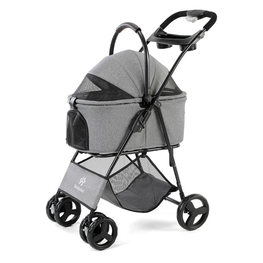 Carriola Premium 3 en 1 para Perros y Gatos