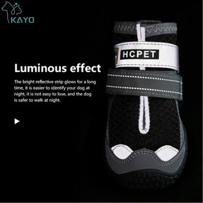 Botas Reflectantes Antideslizantes para Perro – 4 Piezas