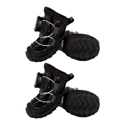 Botas para Perro con Ajuste de Perilla y Forro Suave – 4 Piezas