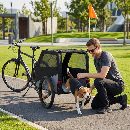 Remolque Plegable para Perros (No incluye la bicicleta)