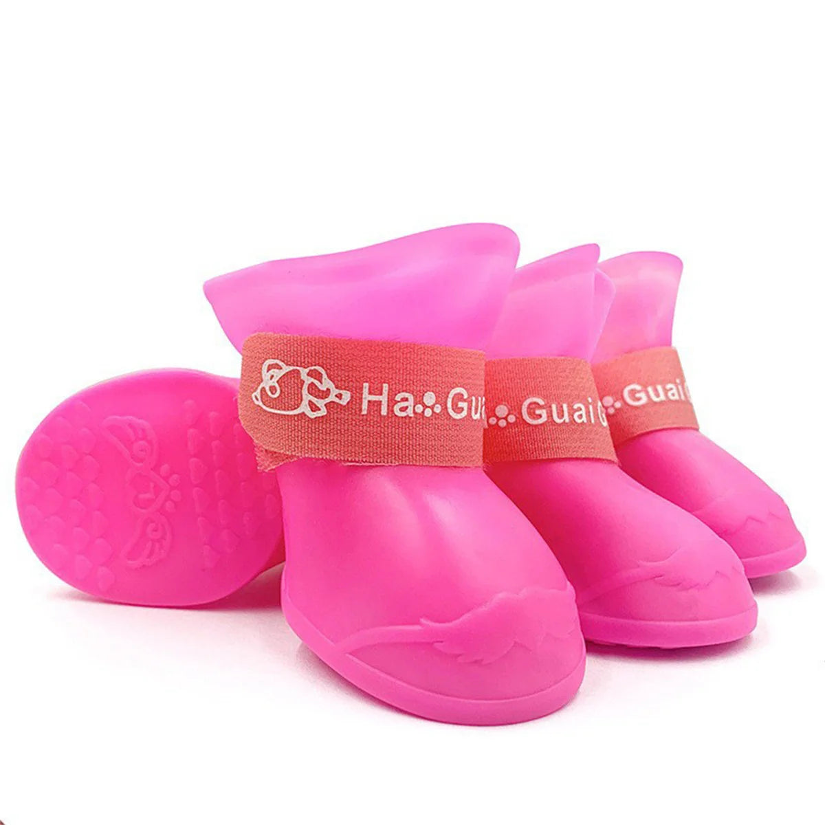 Botas de Goma Antideslizantes para Perros – 4 Piezas