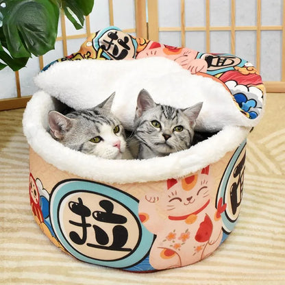 Cama Nido para Gatos y Perros – Suave, Cálida y Acogedora